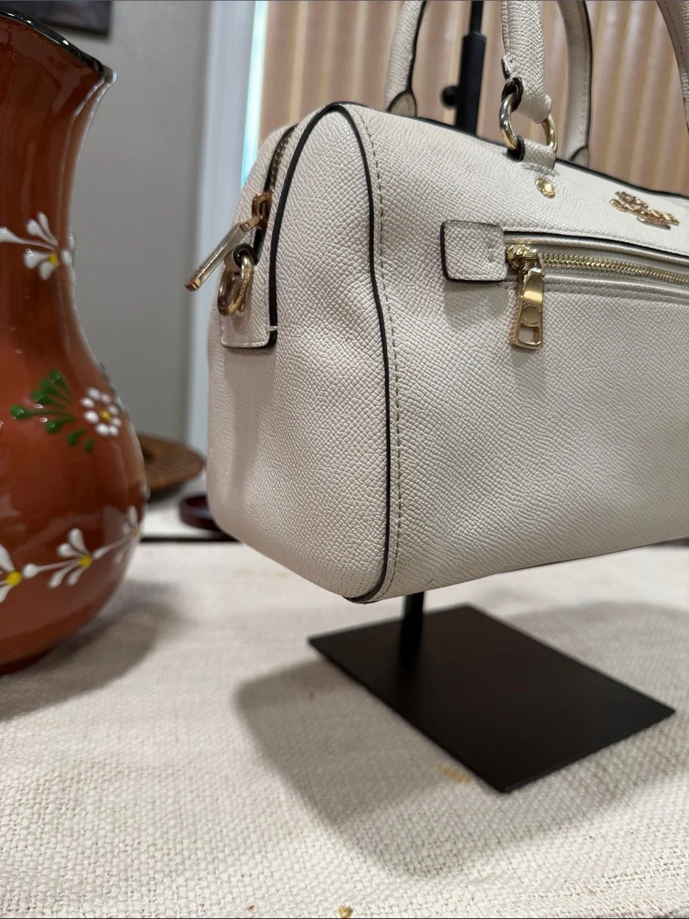 Coach Rowan pebble Leather hand bag